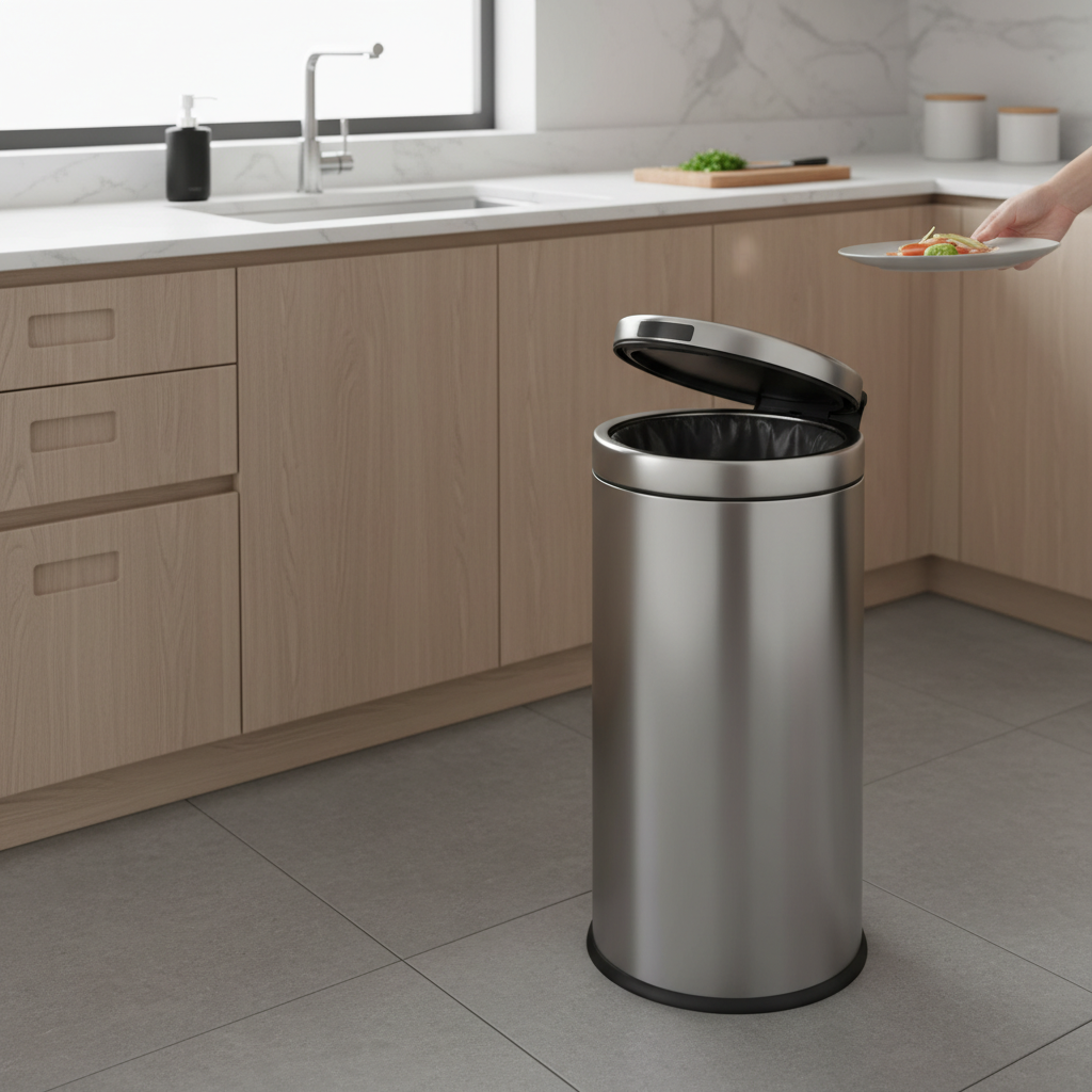 Review: HOMWE Automatic Stainless Steel Trash Can – The Ultimate Hands-Free Waste Solution