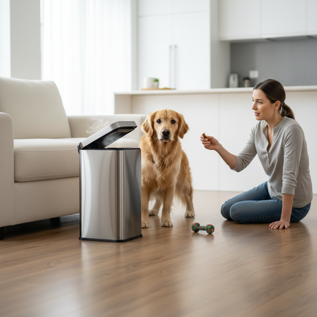 Why Your Dog is Scared of the Smart Trash Can Motor (and How to Help)